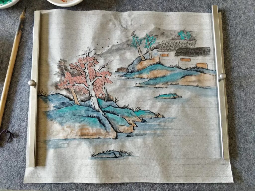 国画青绿山水