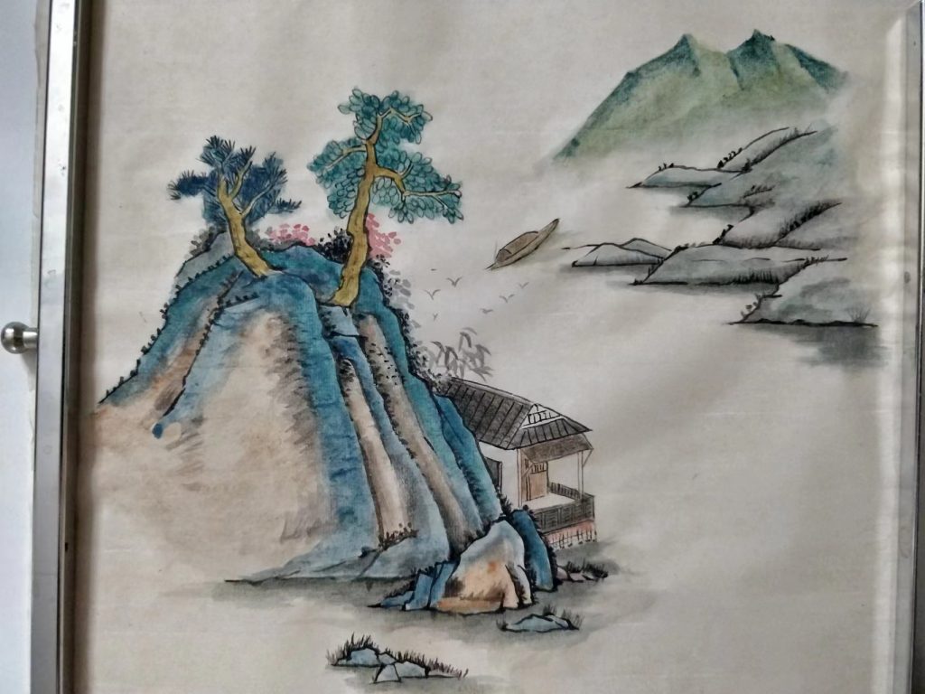 国画青绿山水