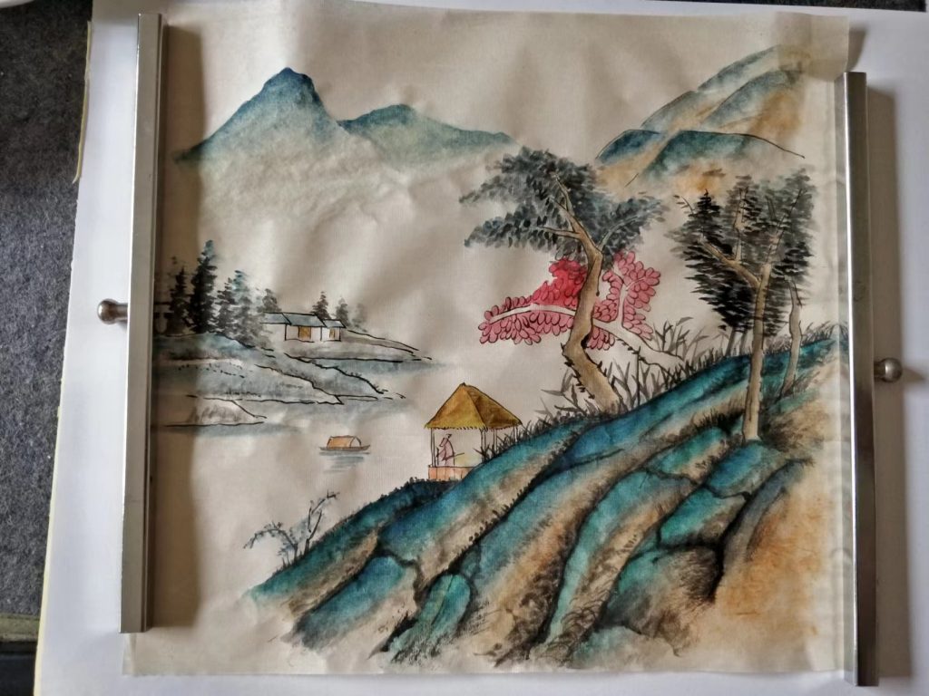 国画青绿山水