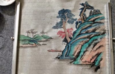 国画青绿山水
