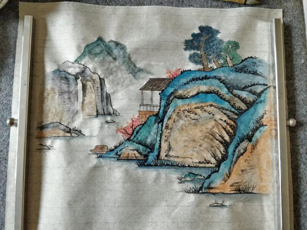 国画青绿山水